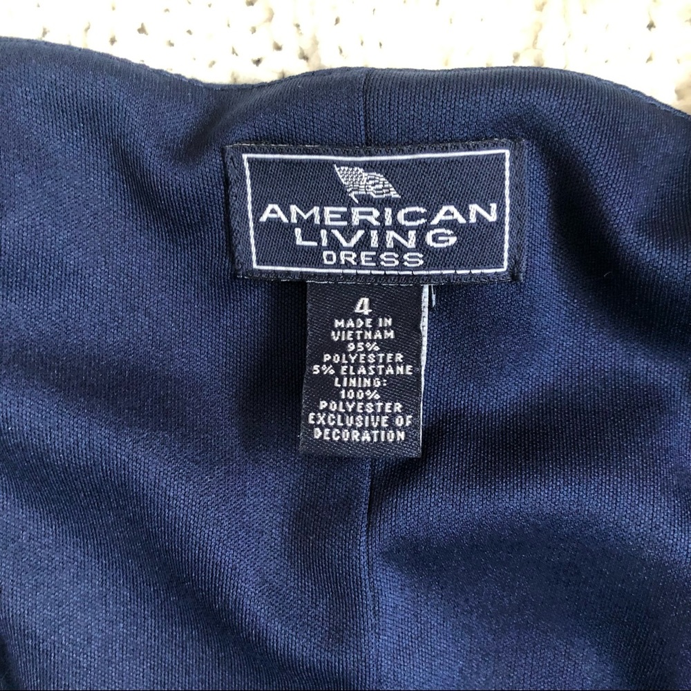American Living 4 navy dress - Picture 7 of 11